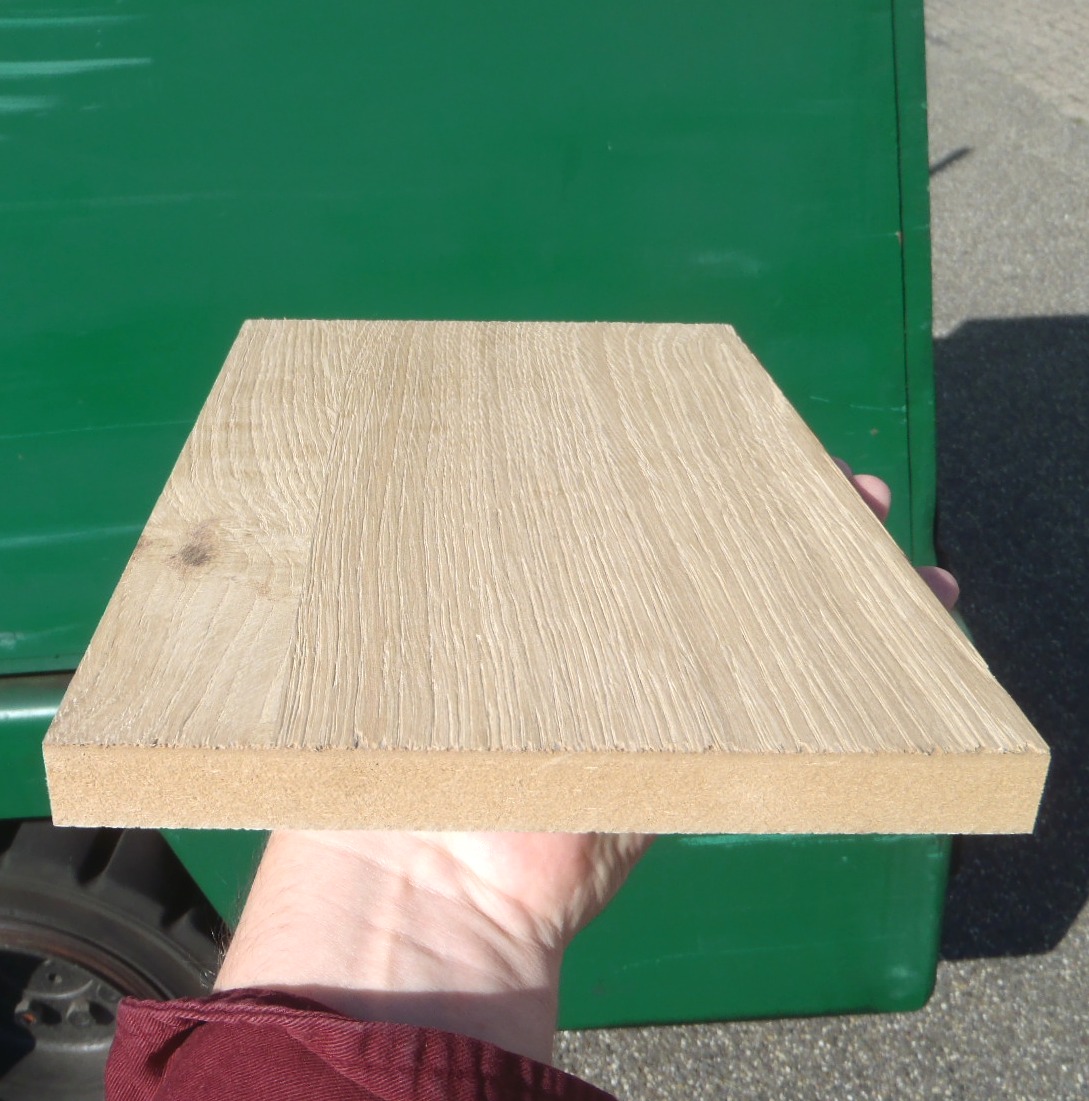 Gezandstraald / geborsteld plaatmateriaal Houten keuken geborsteld