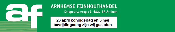 Arnhemse Fijnhouthandel driepoortenweg 12, 6827 BR Arnhem. Tel: 026-3648435   Fax: 026-3630309