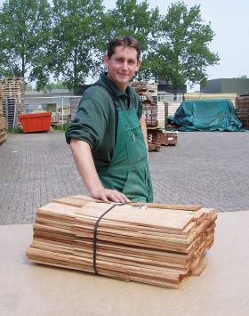 bundle of western red cedar shingels
