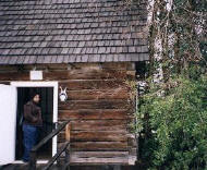 house covered with red cedar shingels